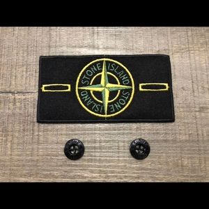 Stone Island Patch Badge with Buttons